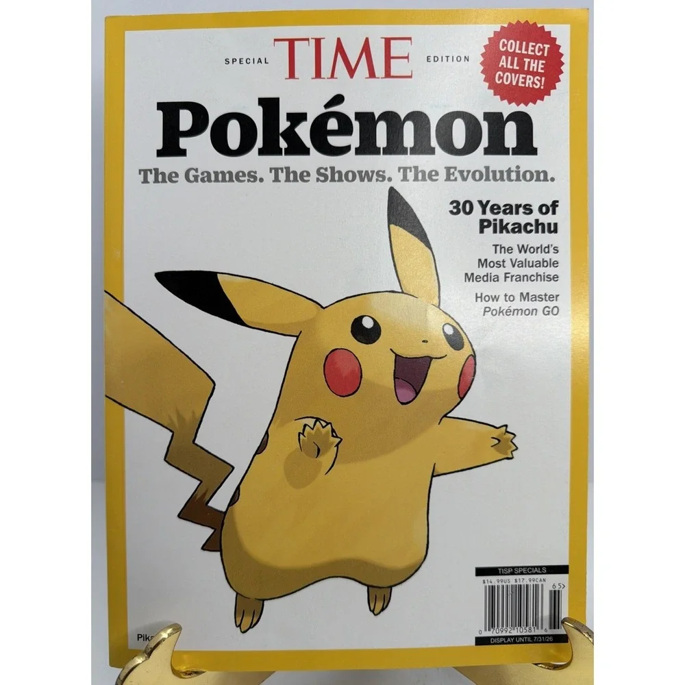 2026 Time Magazine POKEMON SPECIAL EDITION Pikachu Pokémon EVOLUTION 30 Years